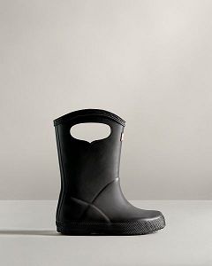 Black Hunter First Classic Grab Handle Kids' Rain Boots | Ireland-32591