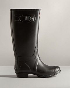 Black Hunter Huntress Wide Leg Women's Rain Boots | Ireland-50967