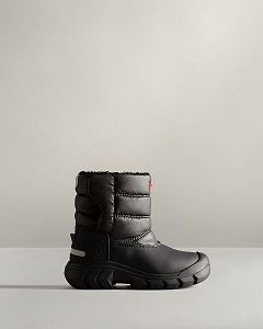 Black Hunter Insulated Kids' Snow Boots | Ireland-72865