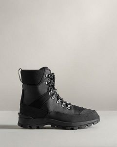 Black Hunter Insulated Recycled Polyester Commando Men's Winter Boots | Ireland-74819