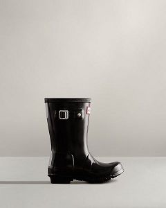 Black Hunter Original Gloss Kids' Rain Boots | Ireland-12865