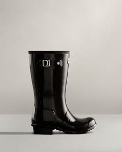 Black Hunter Original Gloss Kids' Rain Boots | Ireland-75286