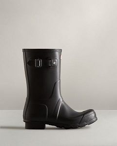 Black Hunter Original Short Men's Rain Boots | Ireland-51489