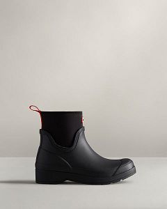 Black Hunter Play Short Neoprene Women's Rain Boots | Ireland-65813