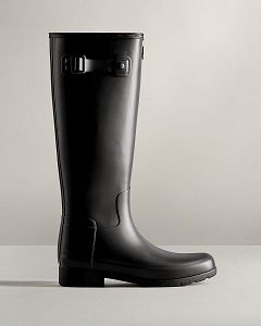 Black Hunter Refined Tall Women's Rain Boots | Ireland-95360