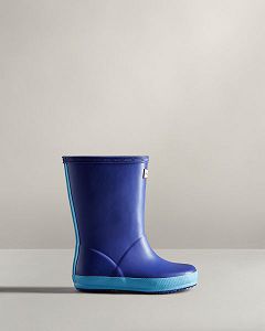 Blue Hunter Original First Classic Kids' Rain Boots | Ireland-54739