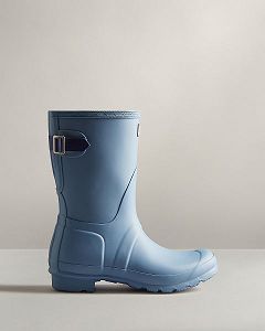 Blue Hunter Short Back Adjustable Women's Rain Boots | Ireland-59824