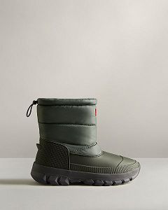 Green Hunter Insulated Short Women's Snow Boots | Ireland-51239