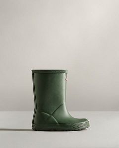 Green Hunter Original First Classic Kids' Rain Boots | Ireland-80314