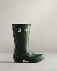 Green Hunter Original Kids' Rain Boots | Ireland-75396