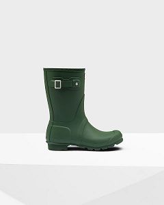 Green Hunter Original Short Women's Rain Boots | Ireland-94605