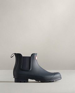 Navy Hunter Original Men's Chelsea Boots | Ireland-89532