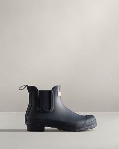 Navy Hunter Original Women's Chelsea Boots | Ireland-46721