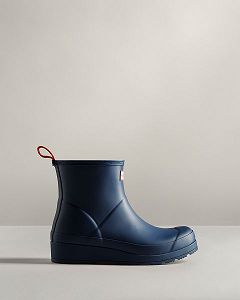 Navy Hunter Play Short Women's Rain Boots | Ireland-58403