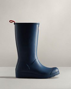 Navy Hunter Play Tall Women's Rain Boots | Ireland-48217