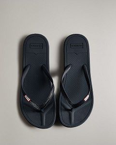 Navy Hunter Summer Men's Flip Flops | Ireland-38061