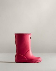 Pink Hunter Original First Classic Kids' Rain Boots | Ireland-13290