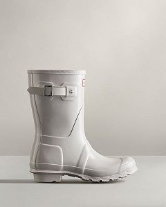 White Hunter Original Short Gloss Women's Rain Boots | Ireland-30271