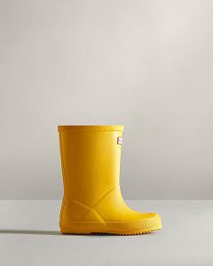 Yellow Hunter Original First Classic Kids' Rain Boots | Ireland-49732