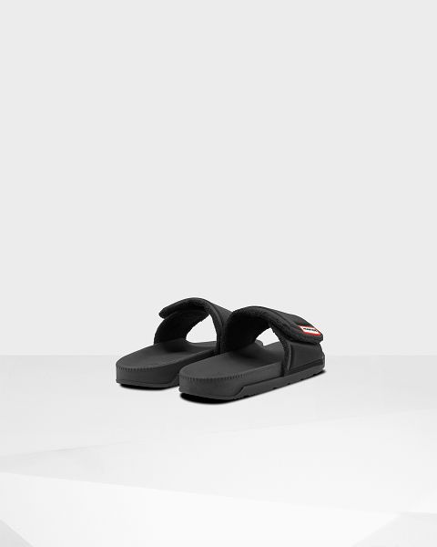 Black Hunter Adjustable Women's Slides | Ireland-80697