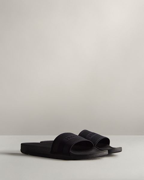 Black Hunter Elastic Women's Slides | Ireland-15980