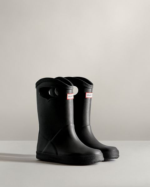 Black Hunter First Classic Grab Handle Kids' Rain Boots | Ireland-32591