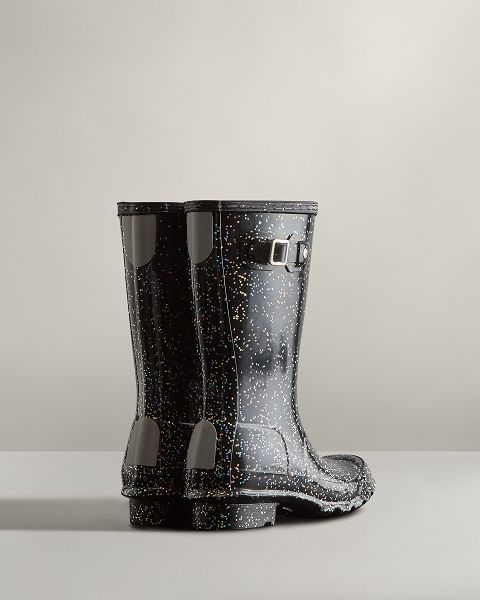 Black Hunter Giant Glitter Kids' Rain Boots | Ireland-38679