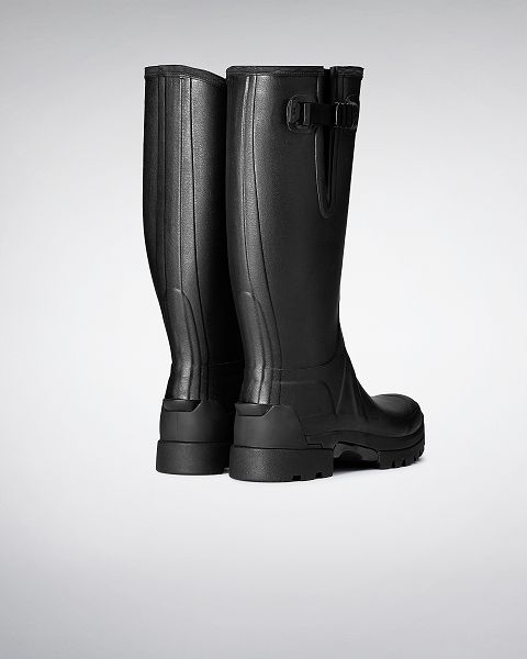 Black Hunter Hunter Balmoral Adjustable 3mm Neoprene Men's Rain Boots | Ireland-71692