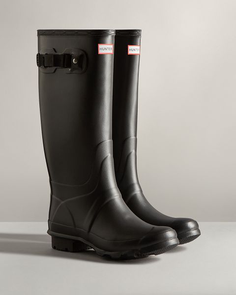 Black Hunter Huntress Wide Leg Women's Rain Boots | Ireland-50967