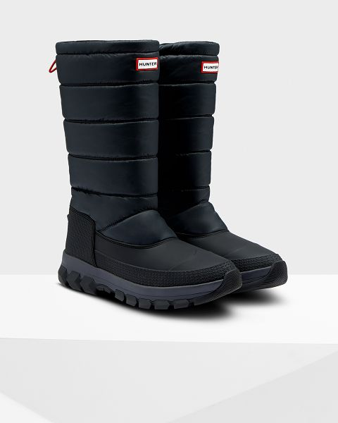 Black Hunter Insulated Tall Men's Snow Boots | Ireland-20638