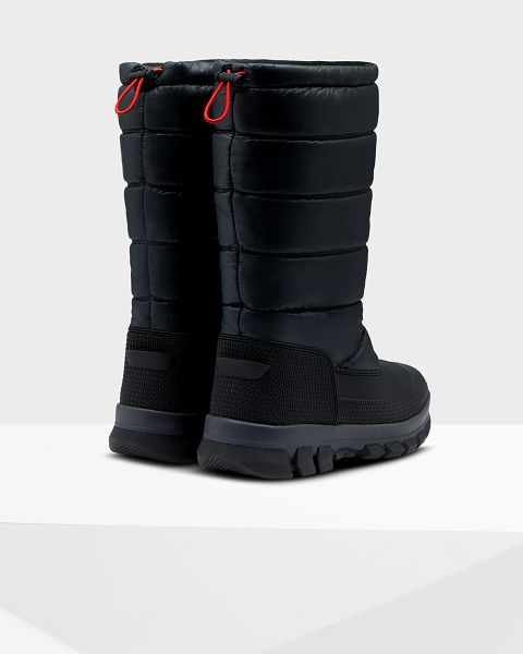 Black Hunter Insulated Tall Men's Snow Boots | Ireland-20638