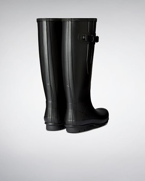 Black Hunter Norris Field Wide Fit Women's Rain Boots | Ireland-70365