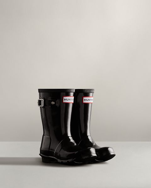 Black Hunter Original Gloss Kids' Rain Boots | Ireland-12865