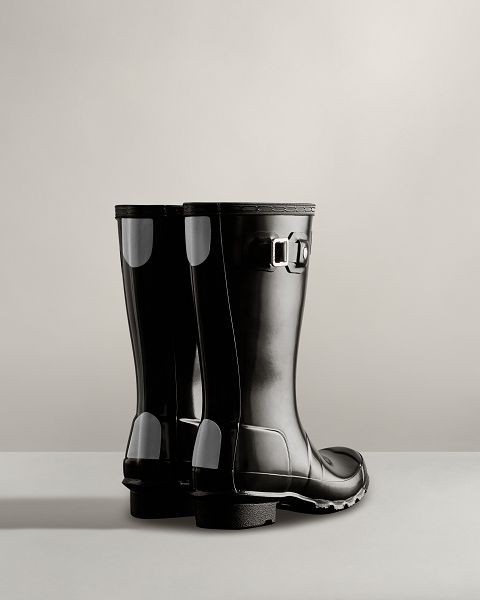 Black Hunter Original Gloss Kids' Rain Boots | Ireland-75286