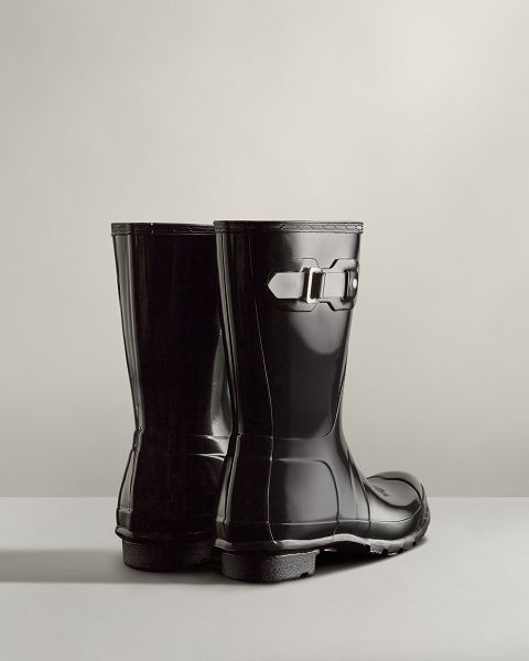 Black Hunter Original Short Gloss Women's Rain Boots | Ireland-85376