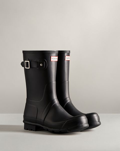 Black Hunter Original Short Men's Rain Boots | Ireland-51489