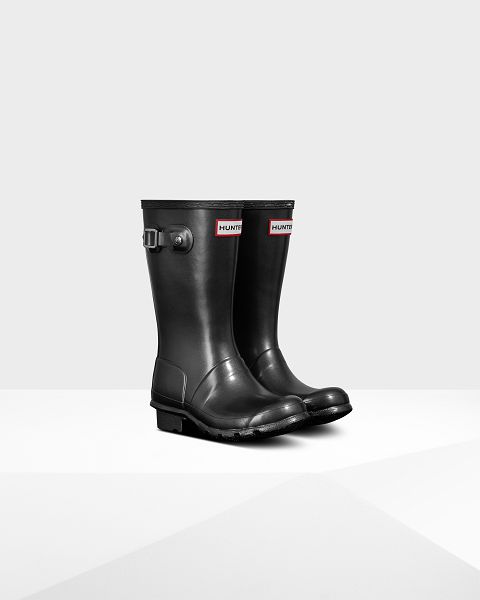 Black Hunter Pearlized Kids' Rain Boots | Ireland-40265