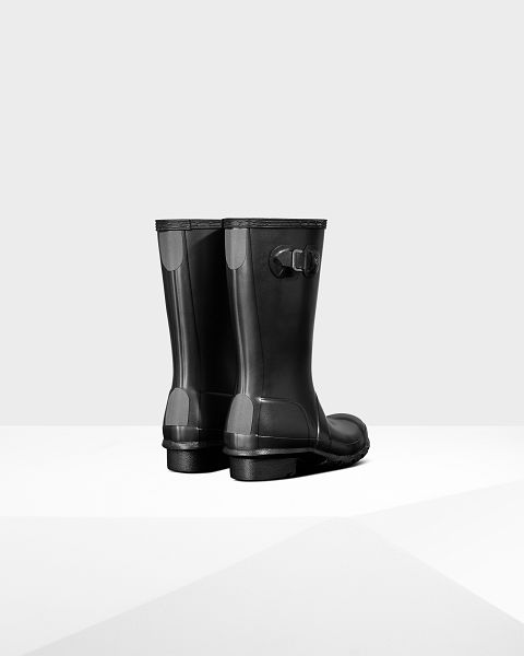 Black Hunter Pearlized Kids' Rain Boots | Ireland-40265