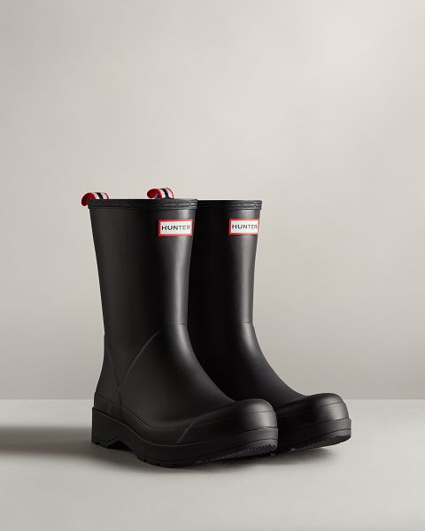 Black Hunter Play Mid-height Men's Rain Boots | Ireland-93410