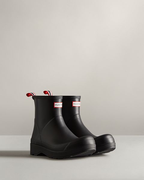 Black Hunter Play Short Men's Rain Boots | Ireland-79320