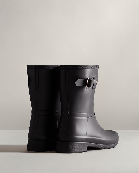 Black Hunter Refined Slim Fit Short Women's Rain Boots | Ireland-93510