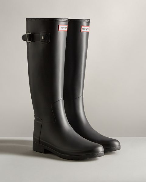 Black Hunter Refined Slim Fit Women's Rain Boots | Ireland-92406