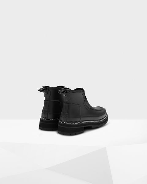 Black Hunter Refined Stitch Detail Loafer Women's Ankle Boots | Ireland-21347