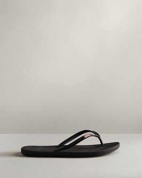 Black Hunter Summer Men's Flip Flops | Ireland-47695