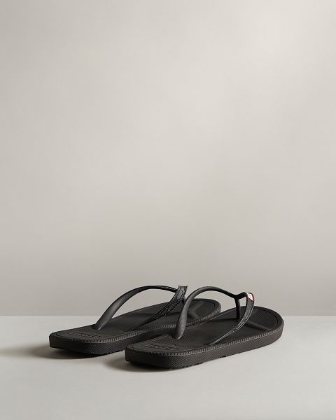 Black Hunter Summer Men's Flip Flops | Ireland-47695