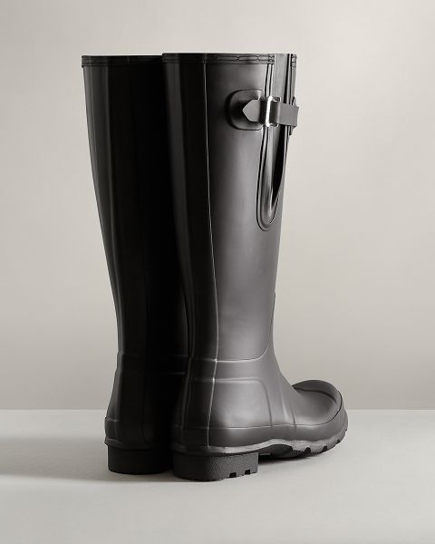 Black Hunter Tall Side Adjustable Men's Rain Boots | Ireland-84930