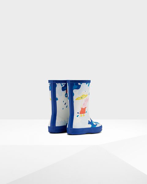 Blue Hunter First Peppa Pig Muddy Puddles Kids' Rain Boots | Ireland-94830