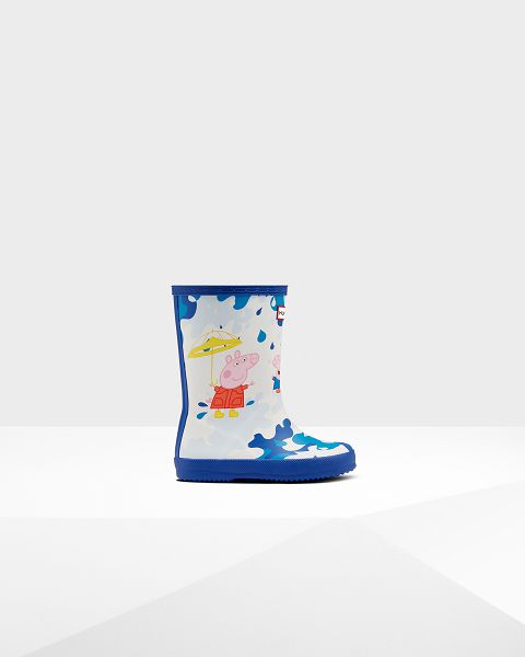 Blue Hunter First Peppa Pig Muddy Puddles Kids\' Rain Boots | Ireland-94830