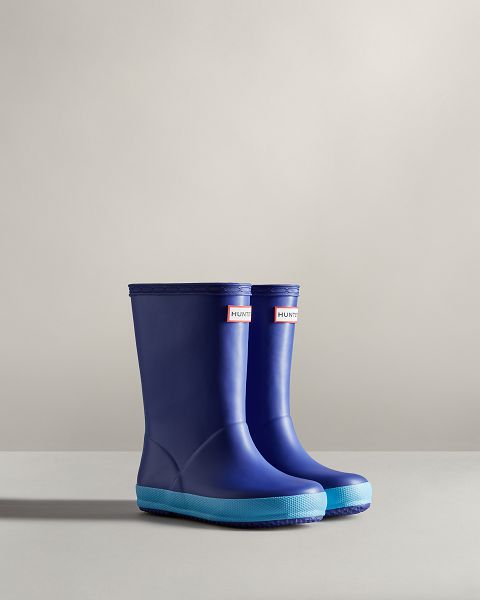 Blue Hunter Original First Classic Kids' Rain Boots | Ireland-54739