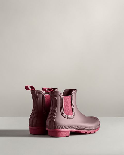 Brown / Red Hunter Original Women's Chelsea Boots | Ireland-50431